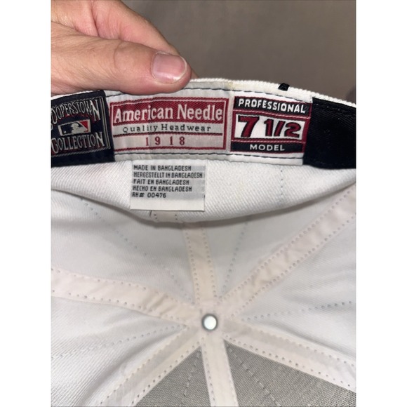 American Needle Cooperstown Collection MLB LA Dodgers White W/Blue Stripe Hat - Picture 6 of 7